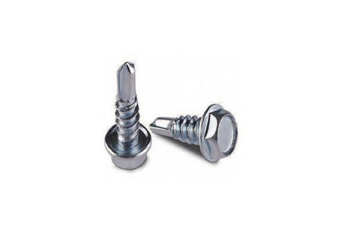 Tornillo Hexagonal Punta de Broca Indent Hex Washer Head Self Drilling Screw
