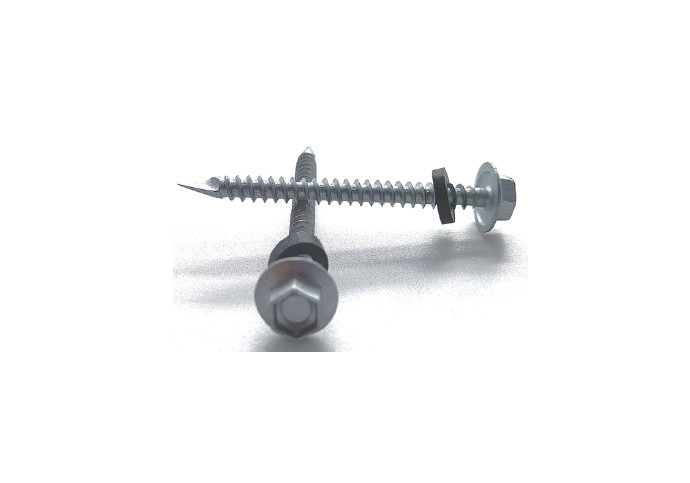 Tornillo Hexagonal Punta Espada Hex Flange Head Spoon Point with Black Rubber